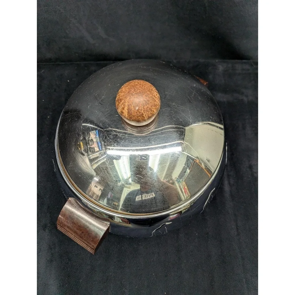 Vintage West Bend Penguin Hot & Cold Server Ice Bucket w/ Bakelite Handles MCM